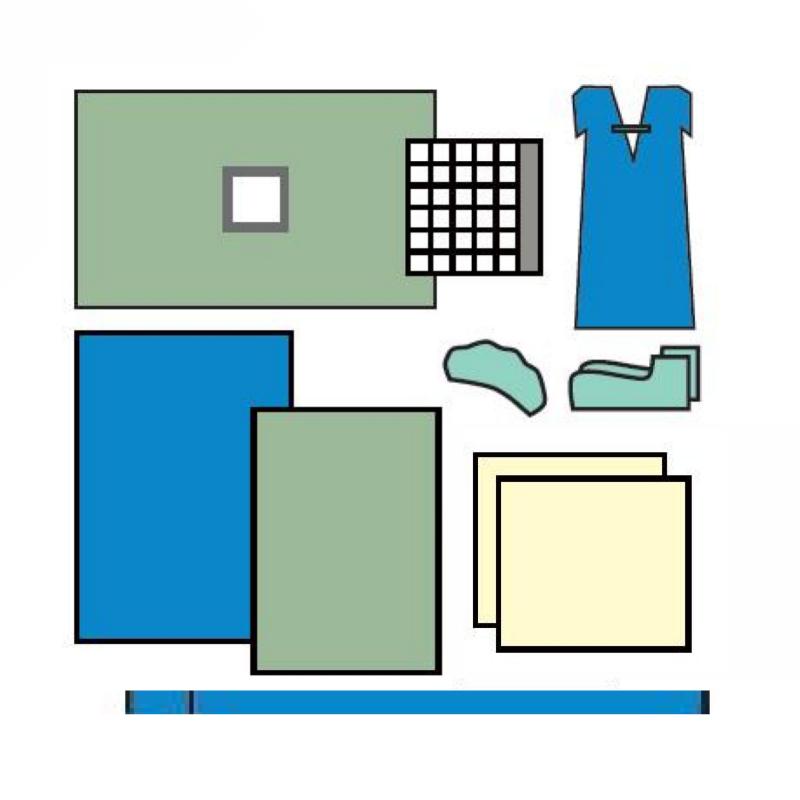 Комплект покриттів для кесарево розтину Д, стерильний, одноразового використання ,ТМ «АХІЛЛ»